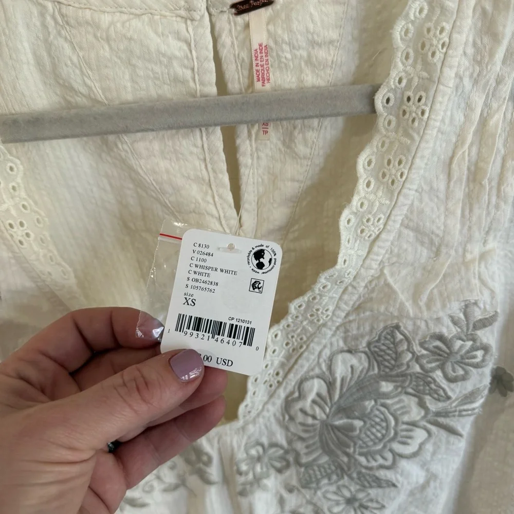 Free People Cawley Embroidered Romper - Picture 7 of 9